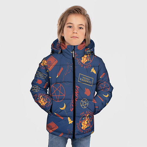 Зимняя куртка для мальчика Сабрина / 3D-Светло-серый – фото 3