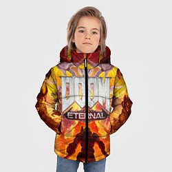Куртка зимняя для мальчика DOOM Eternal, цвет: 3D-красный — фото 2