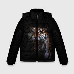 Куртка зимняя для мальчика Тигр, цвет: 3D-красный