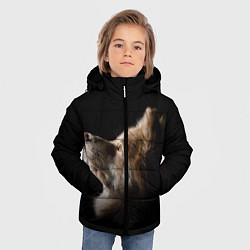 Куртка зимняя для мальчика Пес, цвет: 3D-черный — фото 2