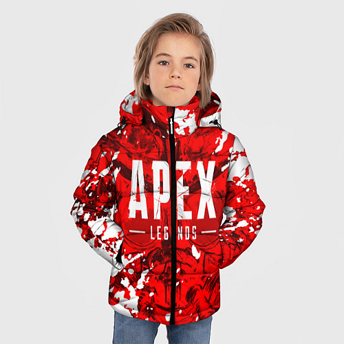 Зимняя куртка для мальчика APEX LEGENDS / 3D-Светло-серый – фото 3