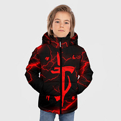 Куртка зимняя для мальчика DOOM ETERNAL, цвет: 3D-красный — фото 2