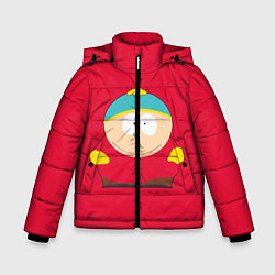 Куртка зимняя для мальчика ЮЖНЫЙ ПАРК, цвет: 3D-черный