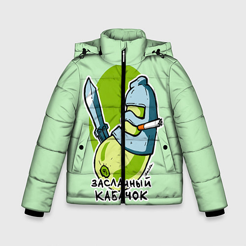 Зимняя куртка для мальчика Засланный кабачок / 3D-Светло-серый – фото 1