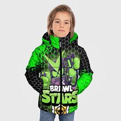 Куртка зимняя для мальчика BRAWL STARS VIRUS 8 BIT, цвет: 3D-черный — фото 2