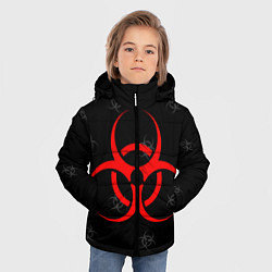 Куртка зимняя для мальчика EPIDEMIC BIOHAZARD, цвет: 3D-черный — фото 2