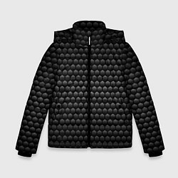 Куртка зимняя для мальчика СТАЛЬНЫЕ СОТЫ, цвет: 3D-черный