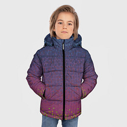 Куртка зимняя для мальчика Ретро узор, цвет: 3D-светло-серый — фото 2