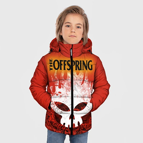 Зимняя куртка для мальчика The Offspring / 3D-Светло-серый – фото 3