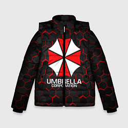 Куртка зимняя для мальчика UMBRELLA CORP, цвет: 3D-светло-серый