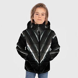 Куртка зимняя для мальчика МЕТАЛЛИЧЕСКАЯ БРОНЯ, цвет: 3D-светло-серый — фото 2