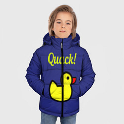 Куртка зимняя для мальчика Уточка, цвет: 3D-красный — фото 2