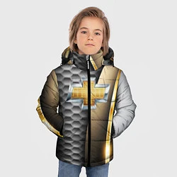 Куртка зимняя для мальчика CHEVROLET, цвет: 3D-светло-серый — фото 2