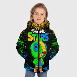 Куртка зимняя для мальчика Leon Brawl Stars, цвет: 3D-черный — фото 2