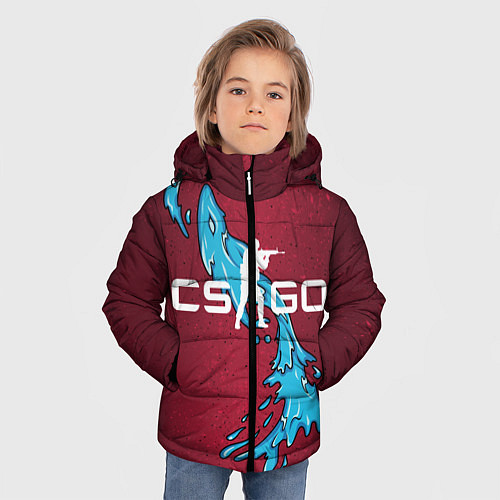 Зимняя куртка для мальчика Дух воды / 3D-Светло-серый – фото 3