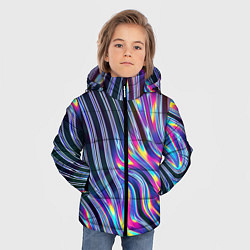 Куртка зимняя для мальчика DIGITAL ABSTRACT, цвет: 3D-черный — фото 2