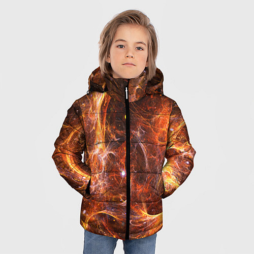 Зимняя куртка для мальчика КОСМОС / 3D-Светло-серый – фото 3