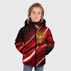 Куртка зимняя для мальчика РОССИЯ, цвет: 3D-красный — фото 2