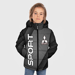 Куртка зимняя для мальчика MITSUBISH SPORT, цвет: 3D-черный — фото 2