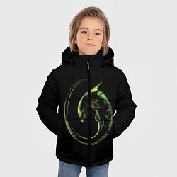 Куртка зимняя для мальчика ЧУЖОЙ, цвет: 3D-черный — фото 2