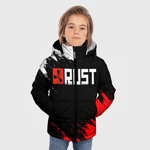 Зимняя куртка для мальчика RUST / 3D-Светло-серый – фото 3