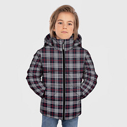 Куртка зимняя для мальчика Классические в клеточку, цвет: 3D-черный — фото 2