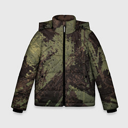 Куртка зимняя для мальчика КАМУФЛЯЖ BROWN, цвет: 3D-светло-серый