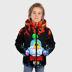Куртка зимняя для мальчика BRAWL STARS SPROUT, цвет: 3D-черный — фото 2