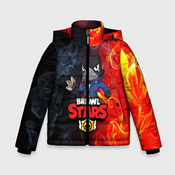 Куртка зимняя для мальчика BRAWL STARS:CROW, цвет: 3D-черный