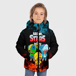 Куртка зимняя для мальчика Brawl Stars Leon Trio, цвет: 3D-светло-серый — фото 2