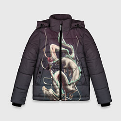 Куртка зимняя для мальчика Унесённые призраками, цвет: 3D-черный