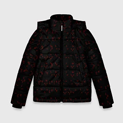 Куртка зимняя для мальчика Предатор Алфавит Z, цвет: 3D-черный