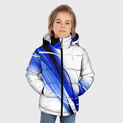 Куртка зимняя для мальчика GEOMETRY STRIPES BLUE, цвет: 3D-черный — фото 2