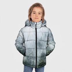 Куртка зимняя для мальчика Туманный лес, цвет: 3D-черный — фото 2