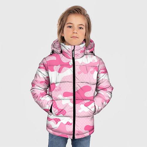Зимняя куртка для мальчика МИЛИТАРИ / 3D-Светло-серый – фото 3