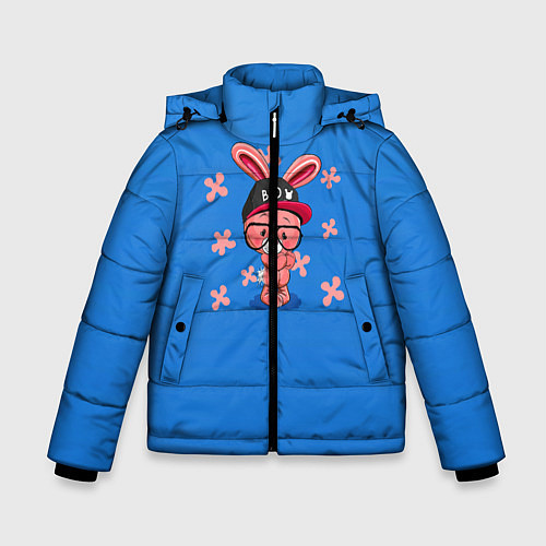 Зимняя куртка для мальчика Милый Заяц / 3D-Красный – фото 1