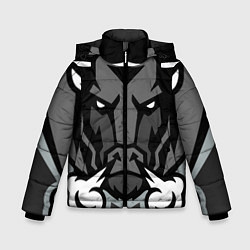 Куртка зимняя для мальчика Зверь, цвет: 3D-черный