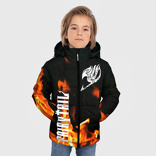 Зимняя куртка для мальчика FAIRY TAIL / 3D-Светло-серый – фото 3