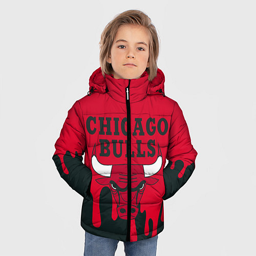 Зимняя куртка для мальчика Chicago Bulls / 3D-Светло-серый – фото 3