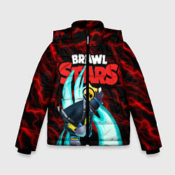 Куртка зимняя для мальчика BRAWL STARS MECHA CROW, цвет: 3D-черный