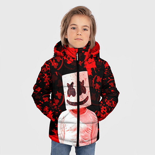 Зимняя куртка для мальчика Fortnite Marshmello / 3D-Светло-серый – фото 3