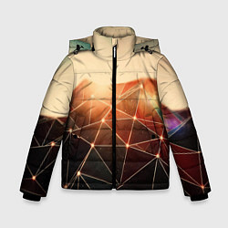 Куртка зимняя для мальчика ABSTRACT DIGITAL, цвет: 3D-черный