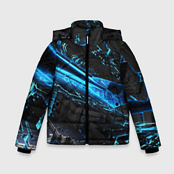 Куртка зимняя для мальчика DIGITAL ABSTRACT, цвет: 3D-черный