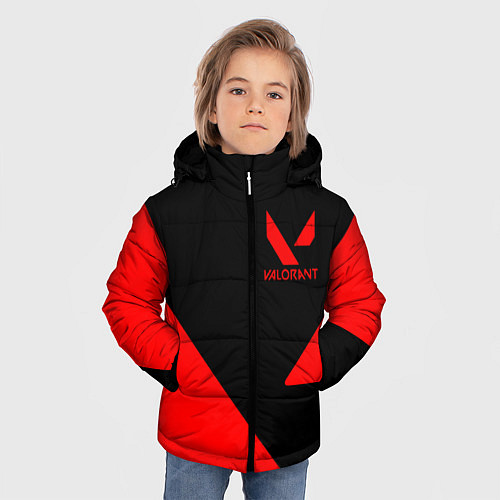 Зимняя куртка для мальчика VALORANT / 3D-Светло-серый – фото 3