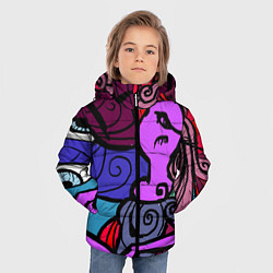 Куртка зимняя для мальчика Девушка, цвет: 3D-черный — фото 2