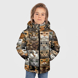 Куртка зимняя для мальчика КОТОПАТТЕРН, цвет: 3D-черный — фото 2
