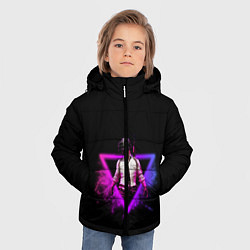 Куртка зимняя для мальчика Pubg, цвет: 3D-черный — фото 2