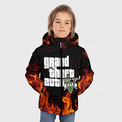 Куртка зимняя для мальчика GTA 5, цвет: 3D-черный — фото 2
