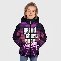 Куртка зимняя для мальчика GTA VICE CITY, цвет: 3D-черный — фото 2
