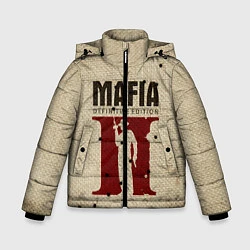 Куртка зимняя для мальчика Mafia 2, цвет: 3D-черный